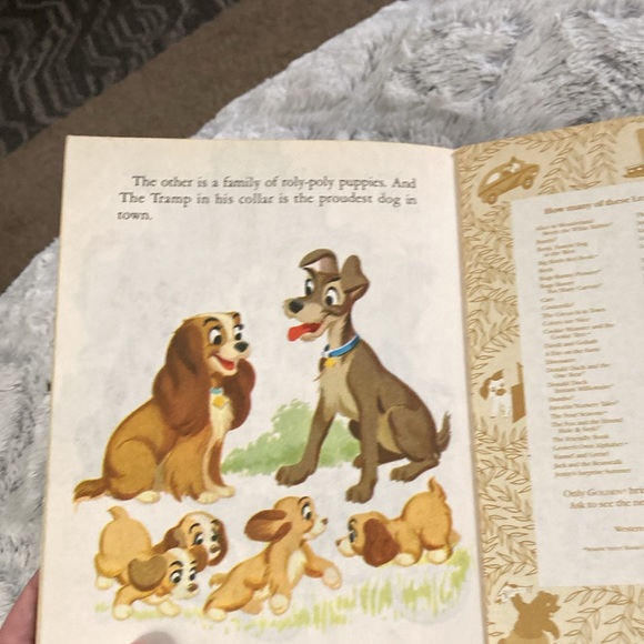 Vintage Disney Lady and the tramp Little Golden books copyright 1954 - Picture 7 of 9